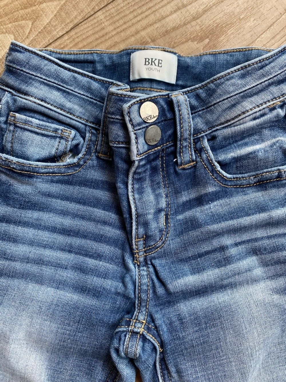 BKE Youth Light Blue Faded Denim Jeans